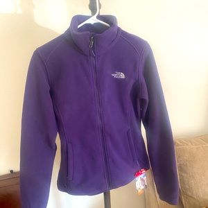 Purple North Face zippered fleece. NWTS